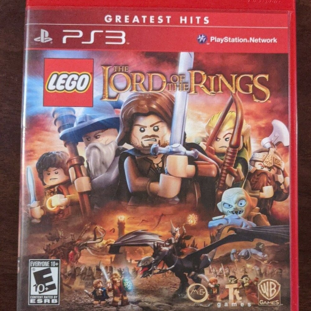LEGO Lord of the Rings PS3 E10+ COMPLETE PlayStation Network Greatest Hits WB ME